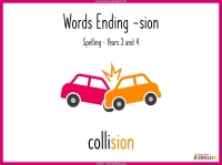 Words Ending -sion - Years 3 and 4